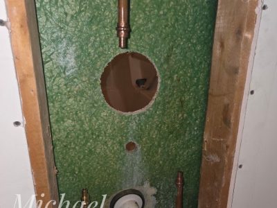 Bathroom Plumbing Access Panel Installation